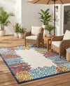 Caribbean Terrace Collection Area Rug -  Tortola Rectangle Multi  lifestyle 19