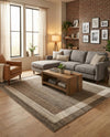 Studio Haven Collection Area Rug -  Alcove (Light Brown) Square Light Brown  lifestyle 46