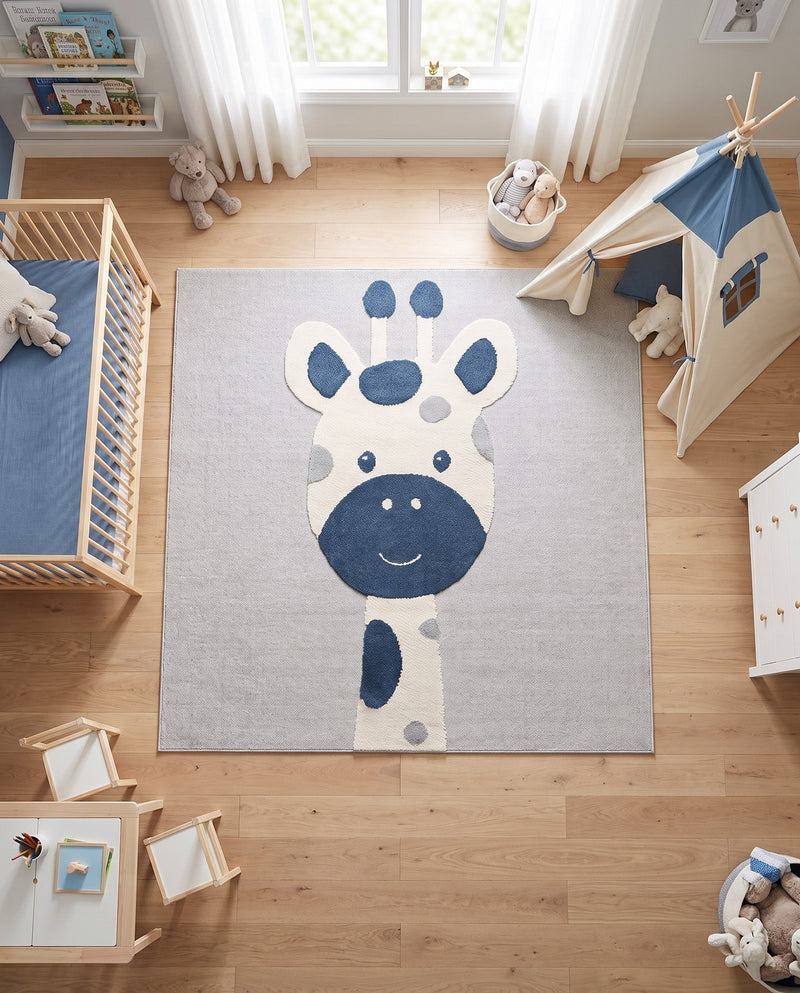 Wonder Tykes Collection Area Rug -  Wonderland Square Gray  lifestyle 53