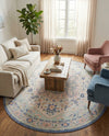 Savannah Series Collection Area Rug - Charleston (Multi) Oval Multi  lifestyle 52