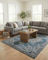 Mykonos Manor Collection Area Rug -  Tinos (Blue) Rectangle Blue  lifestyle 16