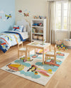 Wonder Tykes Collection Area Rug -  Splatter Rectangle Multi  lifestyle 8