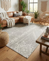Desert Nomad Terrace Collection Area Rug - Sahara (Gray) Rectangle Gray  lifestyle 21