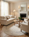 Savannah Soiree Collection Area Rug -  Everglade (White) Oval White  lifestyle 73