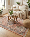 Bazaar Chic Collection Area Rug -  Chefchaouen Rectangle Salmon Pink  lifestyle 12