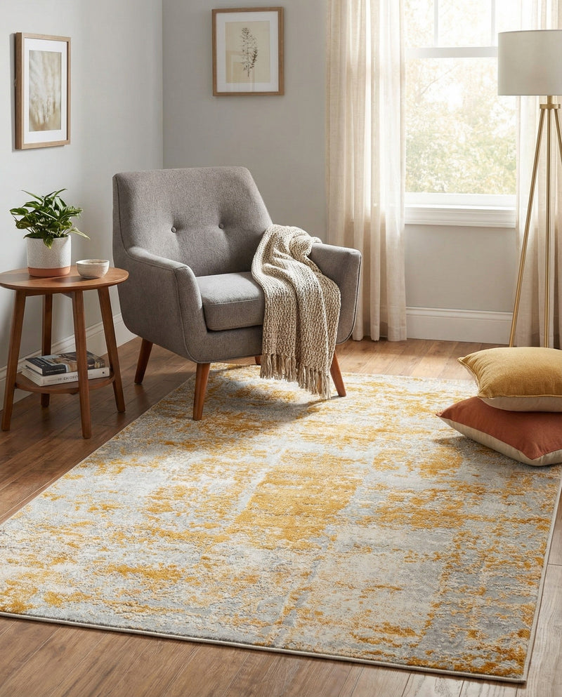 Bloomsbury Elegance Collection Area Rug -  Belgravia Rectangle Yellow  lifestyle 51