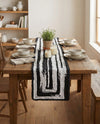 Woven Udaipur Collection Area Rug - Jaipur Table Runner Black and White  lifestyle 31