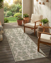 Coastal Terrace Collection Area Rug -  Marina Runner Ivory and Beige  lifestyle 52