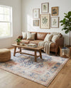 Bazaar Chic Collection Area Rug -  Rabat Rectangle Navy Blue  lifestyle 17