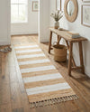 Tassel Trail Collection Area Rug - Pathway (Beige) Runner Beige  lifestyle 72