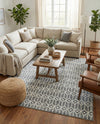 Garden Maze Retreat Collection Area Rug -  Mazeview Rectangle Gray  lifestyle 7