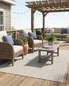 Urban Oasis Rugs Collection Area Rug -  Rooftop (Light Gray) Rectangle Light Gray  lifestyle 19
