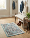 Beverly Grove Collection Area Rug - Melrose (Aqua) Rectangle Aqua  lifestyle 17