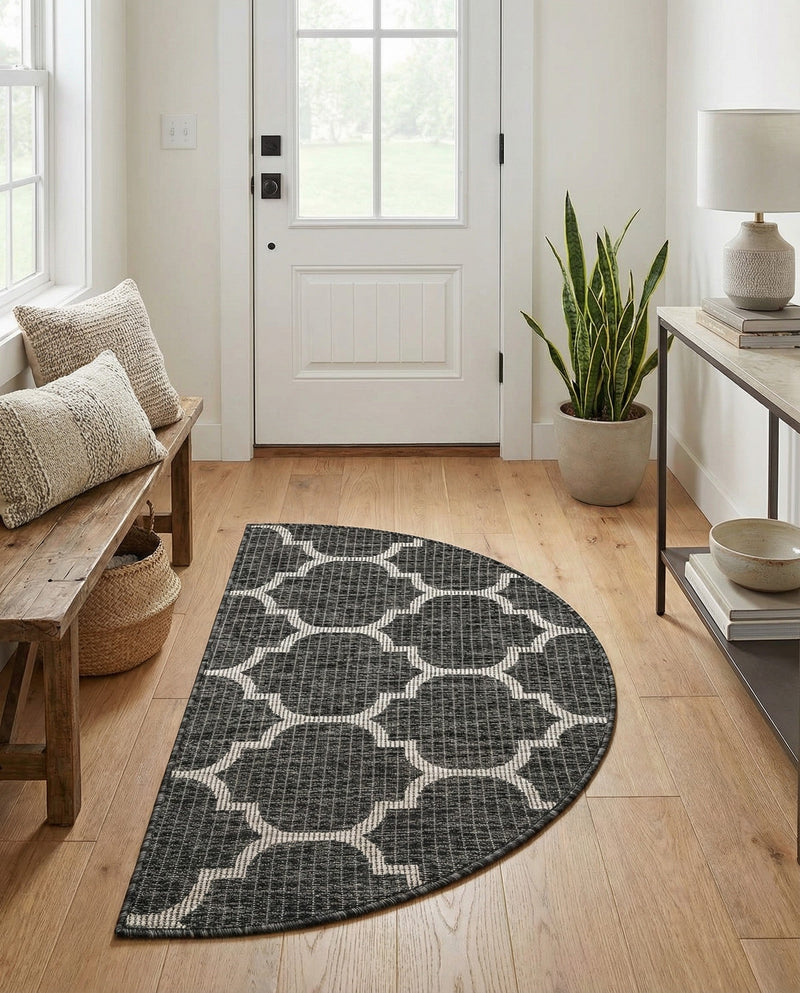 Savannah Pergola Collection Area Rug - Arbor (Black) Hearth Black  lifestyle 82