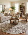 Georgetown Rugs Collection Area Rug - Dupont (White) Round White  lifestyle 60