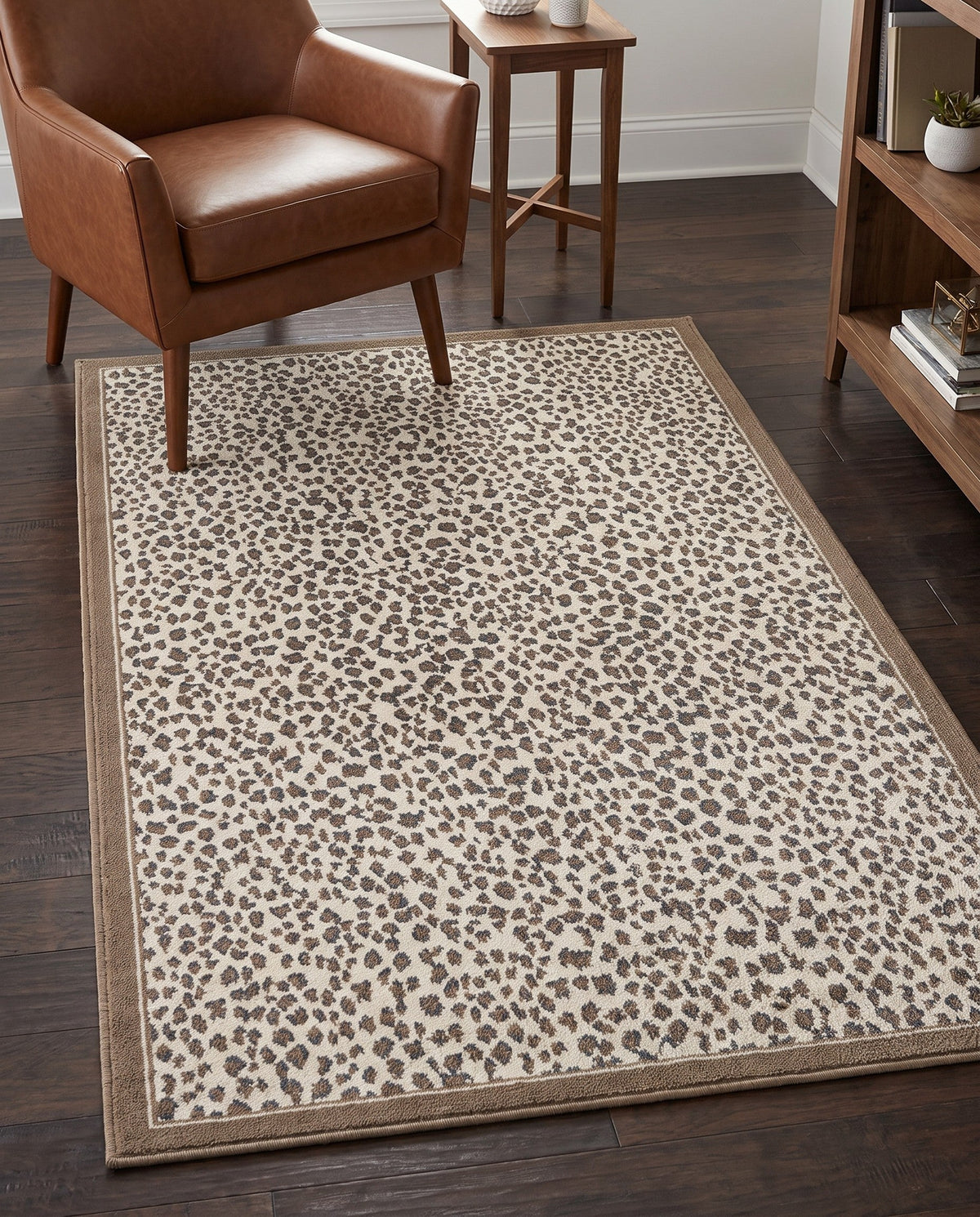 Savannah Sojourn Collection Area Rug - Serengeti Rectangle Brown  lifestyle 65