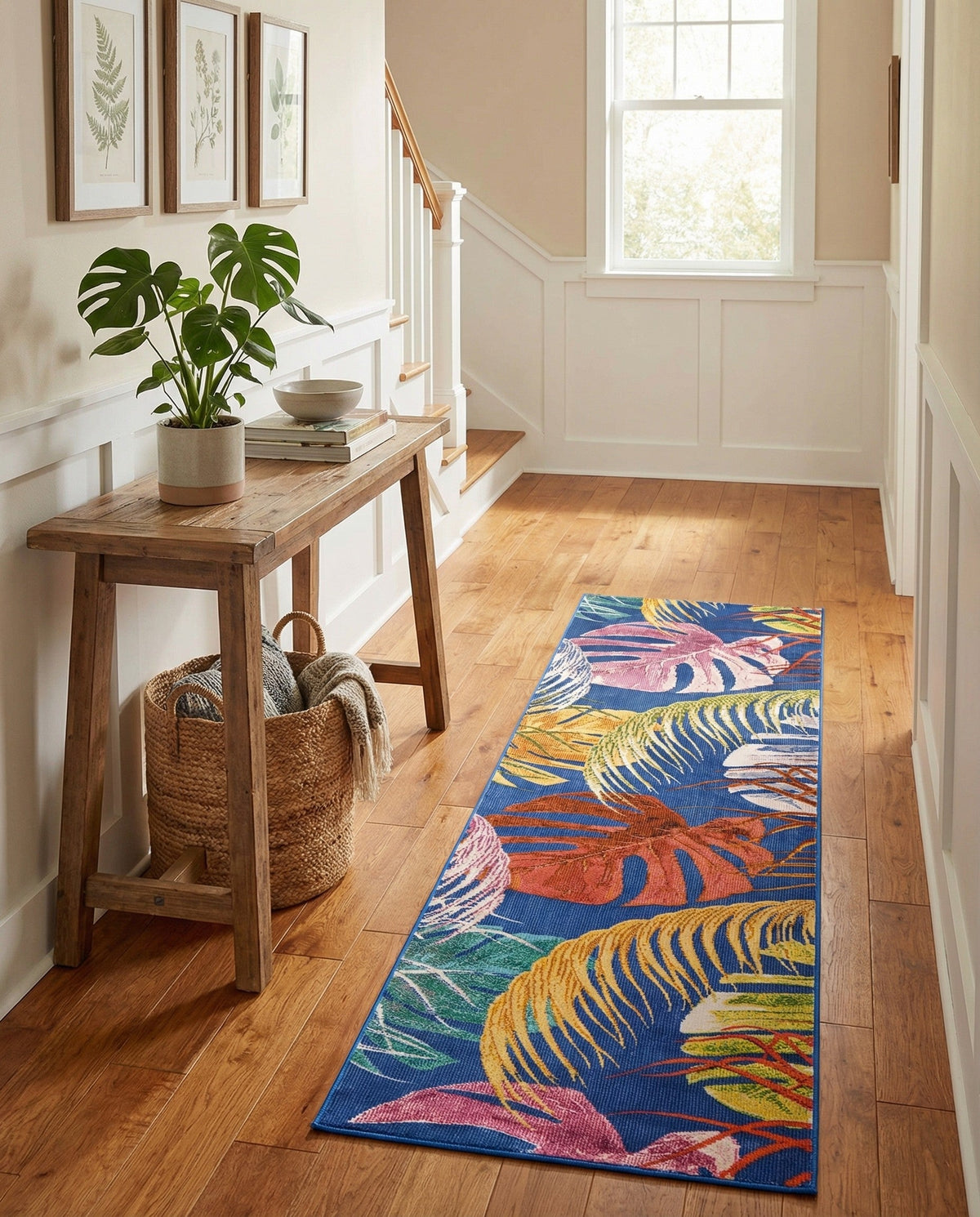 Meadow Breeze Collection Area Rug -  Clover Runner Multi  lifestyle 157