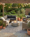 Urban Oasis Rugs Collection Area Rug -  Terrace (Black) Rectangle Black  lifestyle 27