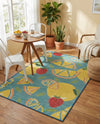 Coastal Terrace Collection Area Rug -  Cove Rectangle Blue  lifestyle 6