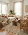 Savannah Threads Collection Area Rug -  Mojave Rectangle Khaki and Ivory  lifestyle 18