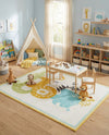 Wonder Tykes Collection Area Rug -  Prismatic Rectangle Ivory  lifestyle 4