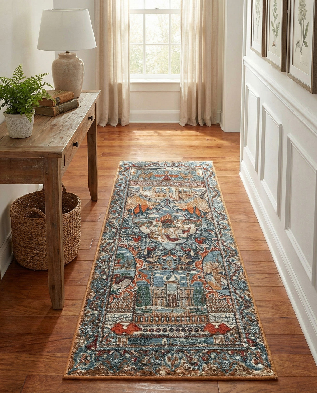 Patio Heritage Collection Area Rug -  Oasis Runner Multi  lifestyle 86