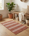 Urban Oasis Rugs Collection Area Rug -  District (Rust Red) Rectangle Rust Red  lifestyle 23