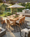 Savannah Pergola Collection Area Rug - Arbor (Black) Round Black  lifestyle 69