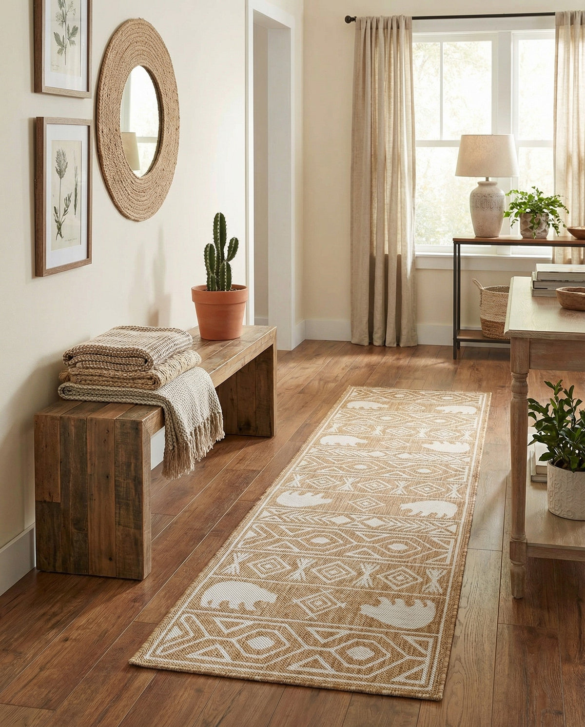 Mesa Oasis Rugs Collection Area Rug - Sundown Runner Taupe  lifestyle 137