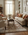 Savannah Elegance Collection Area Rug - Augusta (Brown) Rectangle Brown  lifestyle 12