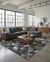 Seville Elegance Collection Area Rug -  Malaga Rectangle Gray  lifestyle 17