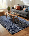Aravalli Collection Area Rug - Udaipur Rectangle Midnight Blue  lifestyle 37