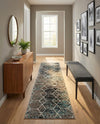 Trellis Mosaic Collection Area Rug - Arborville (Blue Multi) Runner Blue Multi  lifestyle 62