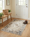 Coastal Manor Collection Area Rug -  Pierpoint Rectangle Blue Cream  lifestyle 22