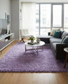 Plush Oasis Collection Area Rug - Serenity (Lilac) Rectangle Lilac  lifestyle 4