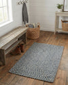 Highland Woven Jute Collection Area Rug - Glenmore (Navy Blue) Rectangle Navy Blue  lifestyle 10
