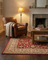 Jaipur Elegance Collection Area Rug -  Nahargarh (Red) Square Red  lifestyle 32