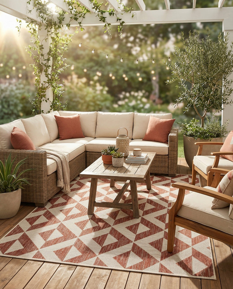 Urban Oasis Rugs Collection Area Rug -  Highrise (Rust Red) Rectangle Rust Red  lifestyle 17