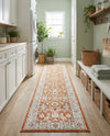 Savannah Elegance Collection Area Rug - Augusta (Rust Red) Runner Rust Red  lifestyle 59