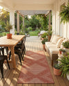 Urban Terrace Collection Area Rug -  Chelsea (Rust Red) Runner Rust Red  lifestyle 83