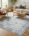 Riviera Elegance Collection Area Rug - Antibes (Light Blue) Rectangle Light Blue  lifestyle 20
