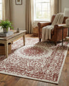 Patio Heritage Collection Area Rug -  Lafayette (Rust Red) Rectangle Rust Red  lifestyle 34