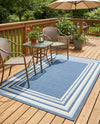 Lagoon Oasis Collection Area Rug -  Harbor Rectangle Blue  lifestyle 13