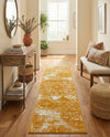 Riviera Elegance Collection Area Rug -  Monaco (Yellow) Runner Yellow  lifestyle 75