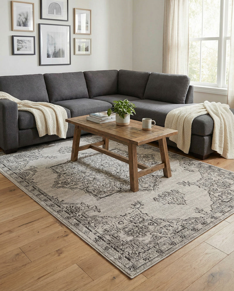 Mykonos Manor Collection Area Rug -  Tinos (Ivory) Rectangle Ivory  lifestyle 17