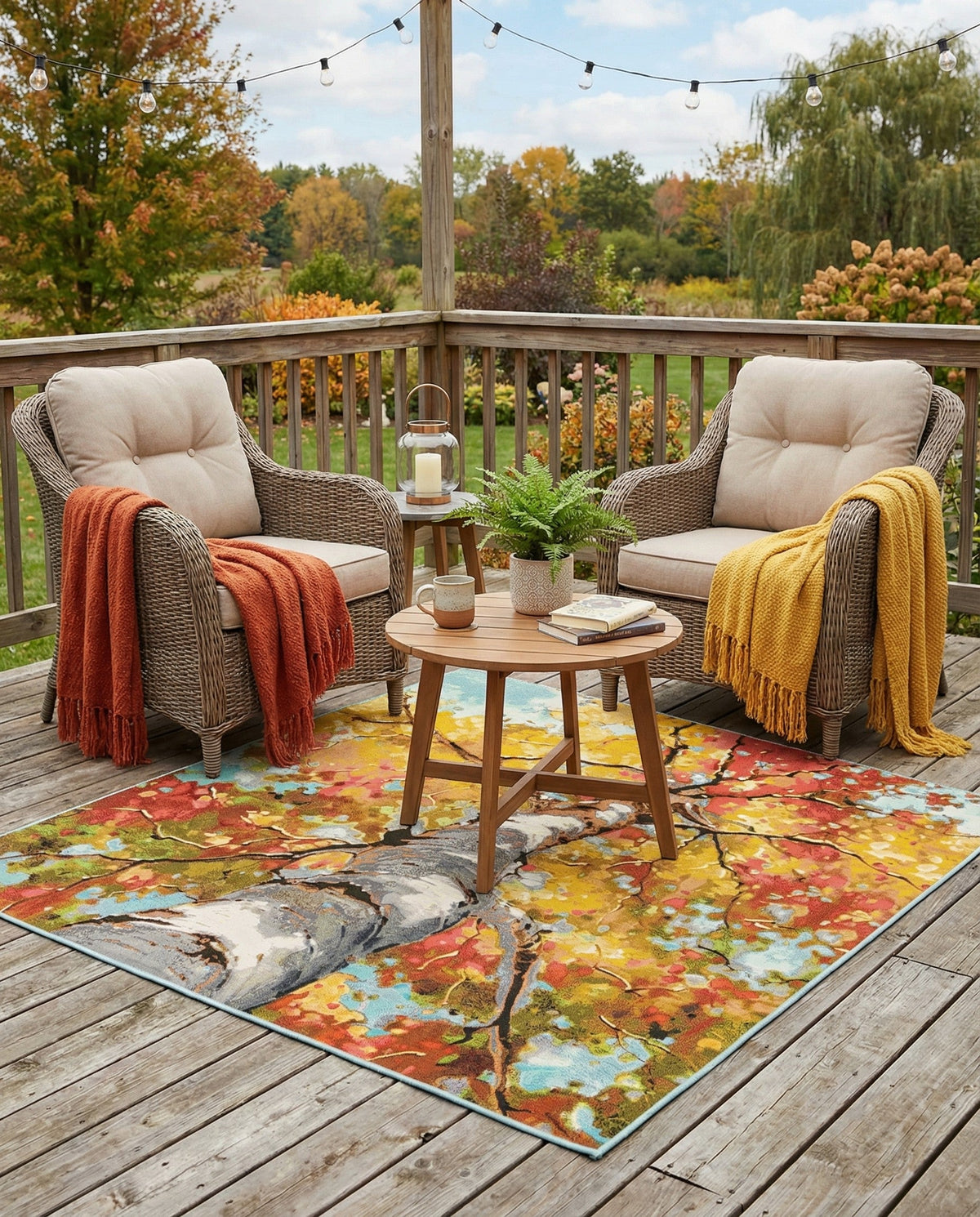 Seaside Blooms Collection Area Rug - Eden Square Multi  lifestyle 52