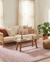 Cozy Comfort Shag Collection Area Rug - Haven (Pink) Rectangle Pink  lifestyle 5
