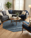 Jewel Oasis Collection Area Rug - Sapphire (Blue) Octagon Blue  lifestyle 58