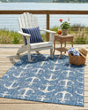 Seaside Haven Rugs Collection Area Rug - Sapphire (Blue) Rectangle Blue  lifestyle 13