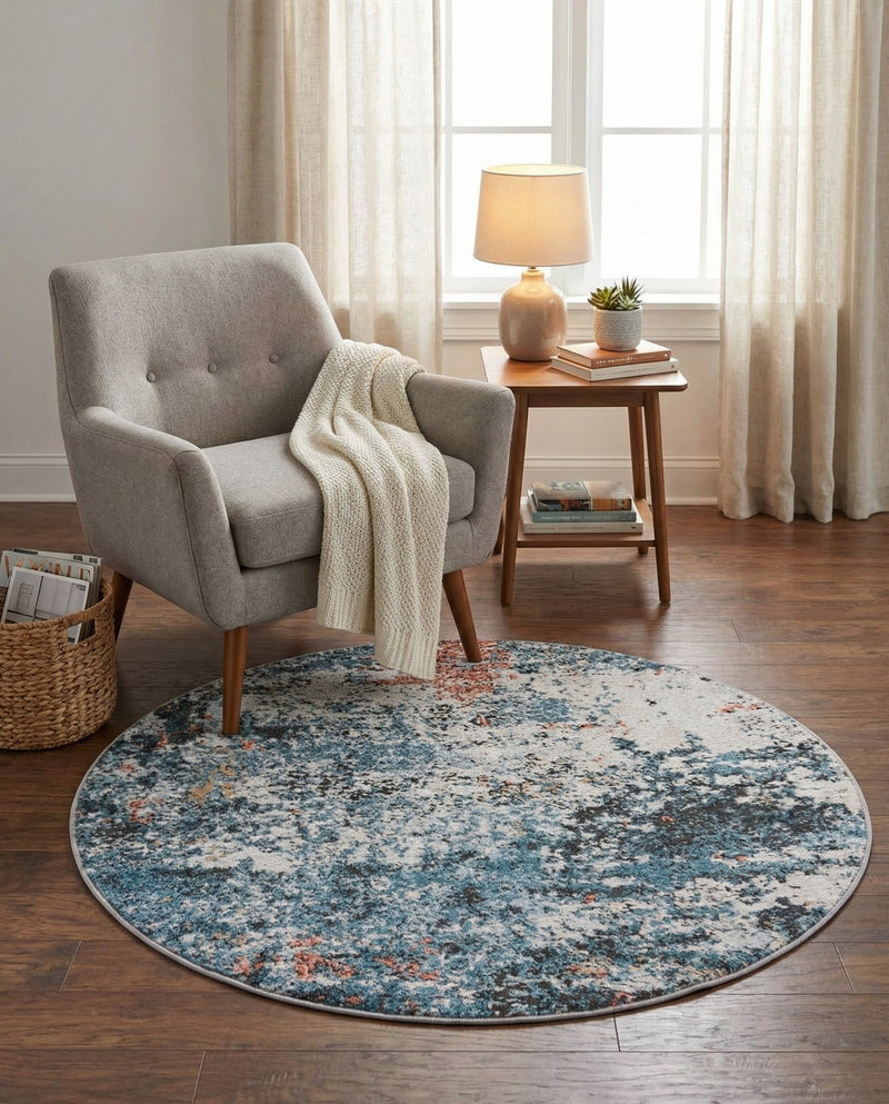 Dresden Elegance Collection Area Rug -  Seiffen Round Multi  lifestyle 52